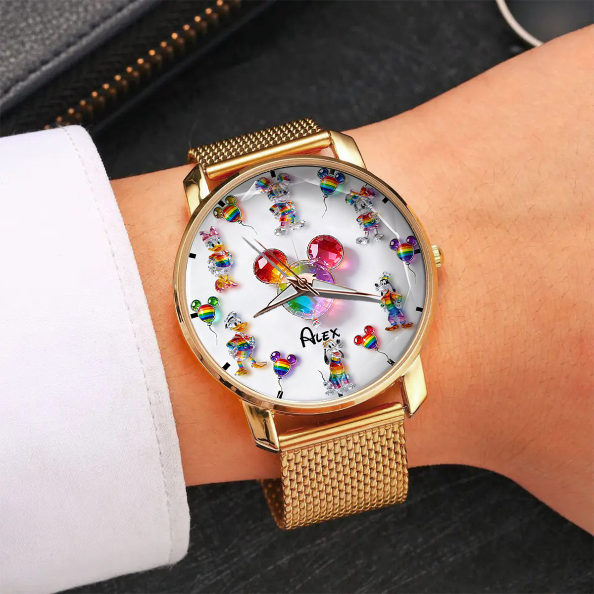 Personalized Pride Women’s Hand Watch with Colorful Design Women Hand Watch GradoCreations