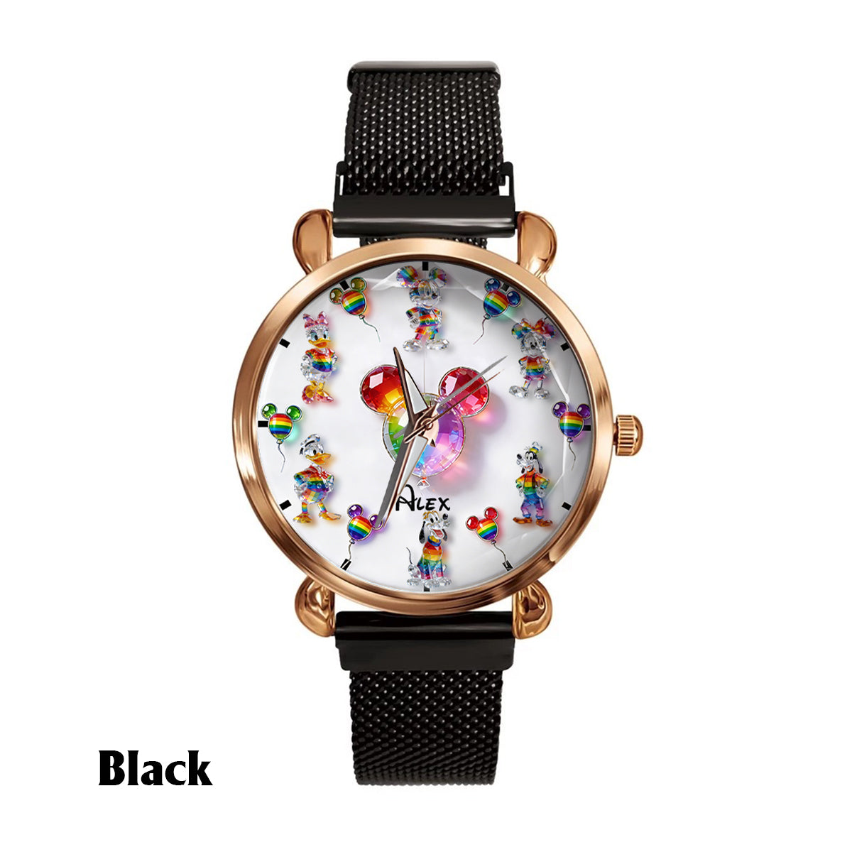 Personalized Pride Women’s Hand Watch with Colorful Design Women Hand Watch GradoCreations