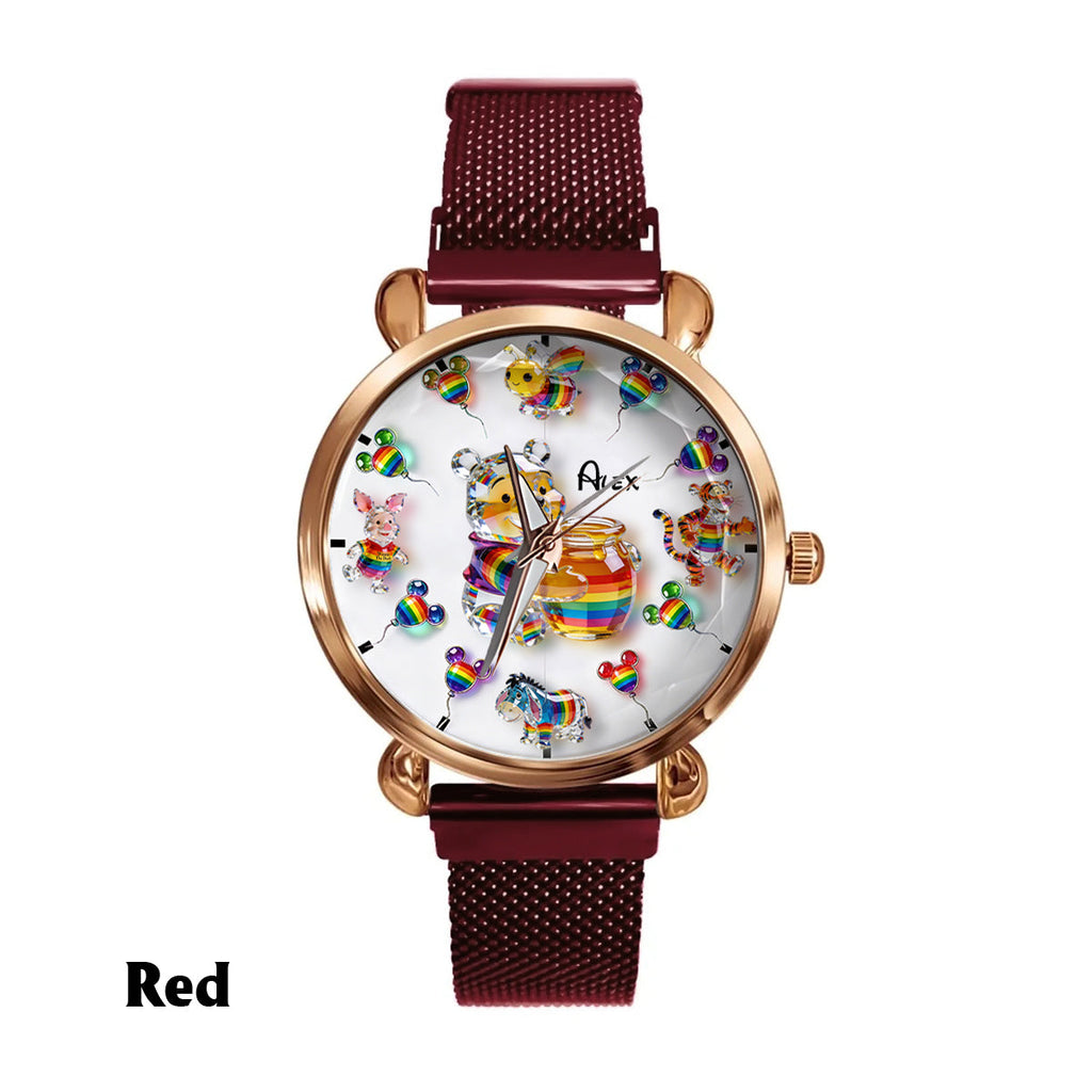 Personalized LGBT Support Women's Watch Custom Name Gift Women Hand Watch GradoCreations