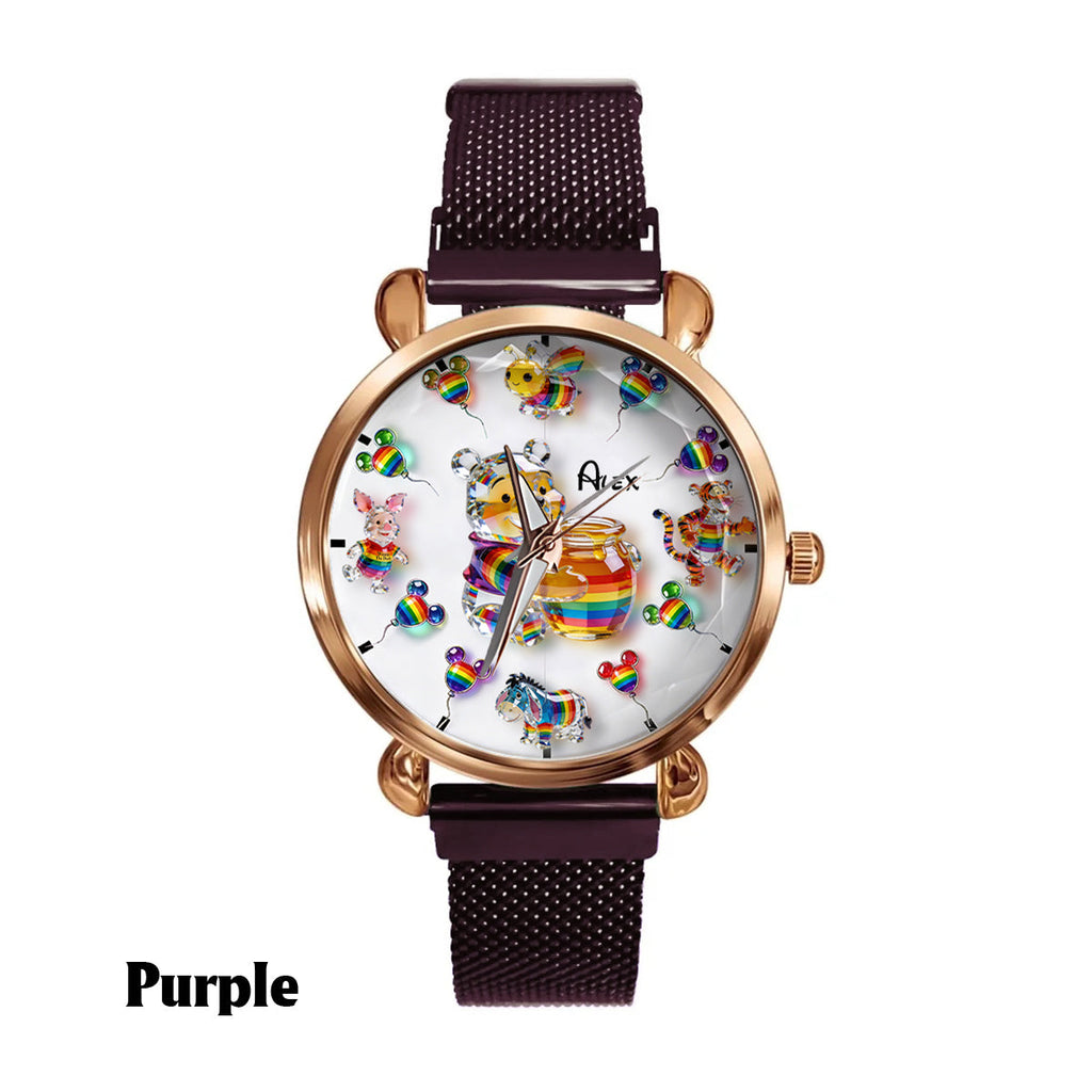 Personalized LGBT Support Women's Watch Custom Name Gift Women Hand Watch GradoCreations