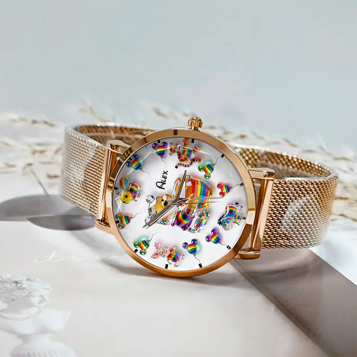 Personalized LGBT Support Women's Watch Custom Name Gift Women Hand Watch GradoCreations
