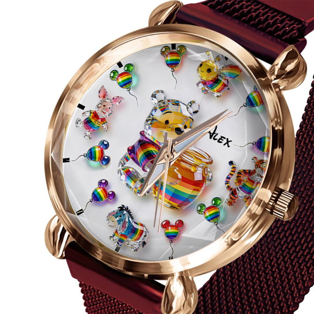 Personalized LGBT Support Women's Watch Custom Name Gift Women Hand Watch GradoCreations