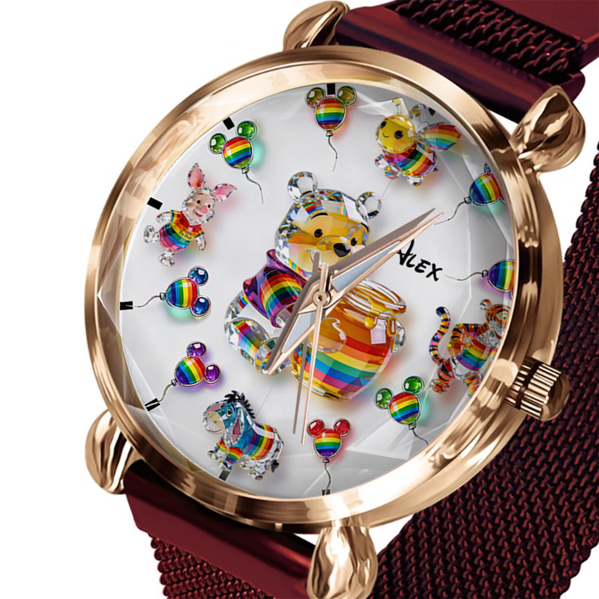 Personalized LGBT Support Women's Watch Custom Name Gift Women Hand Watch GradoCreations