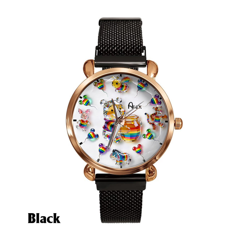 Personalized LGBT Support Women's Watch Custom Name Gift Women Hand Watch GradoCreations