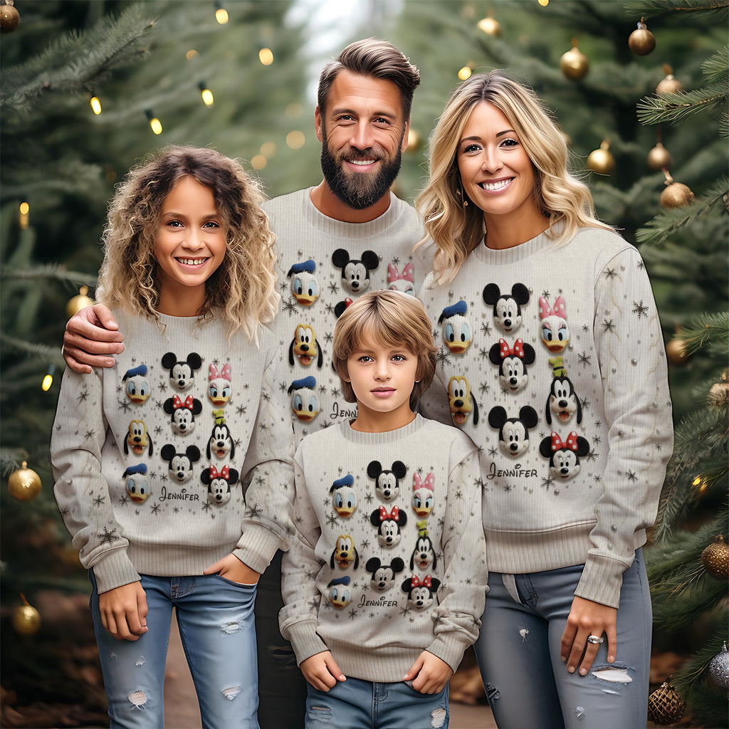 Personalized Friends Ugly Sweater Custom Name Winter Gift Ugly Sweater GradoCreations