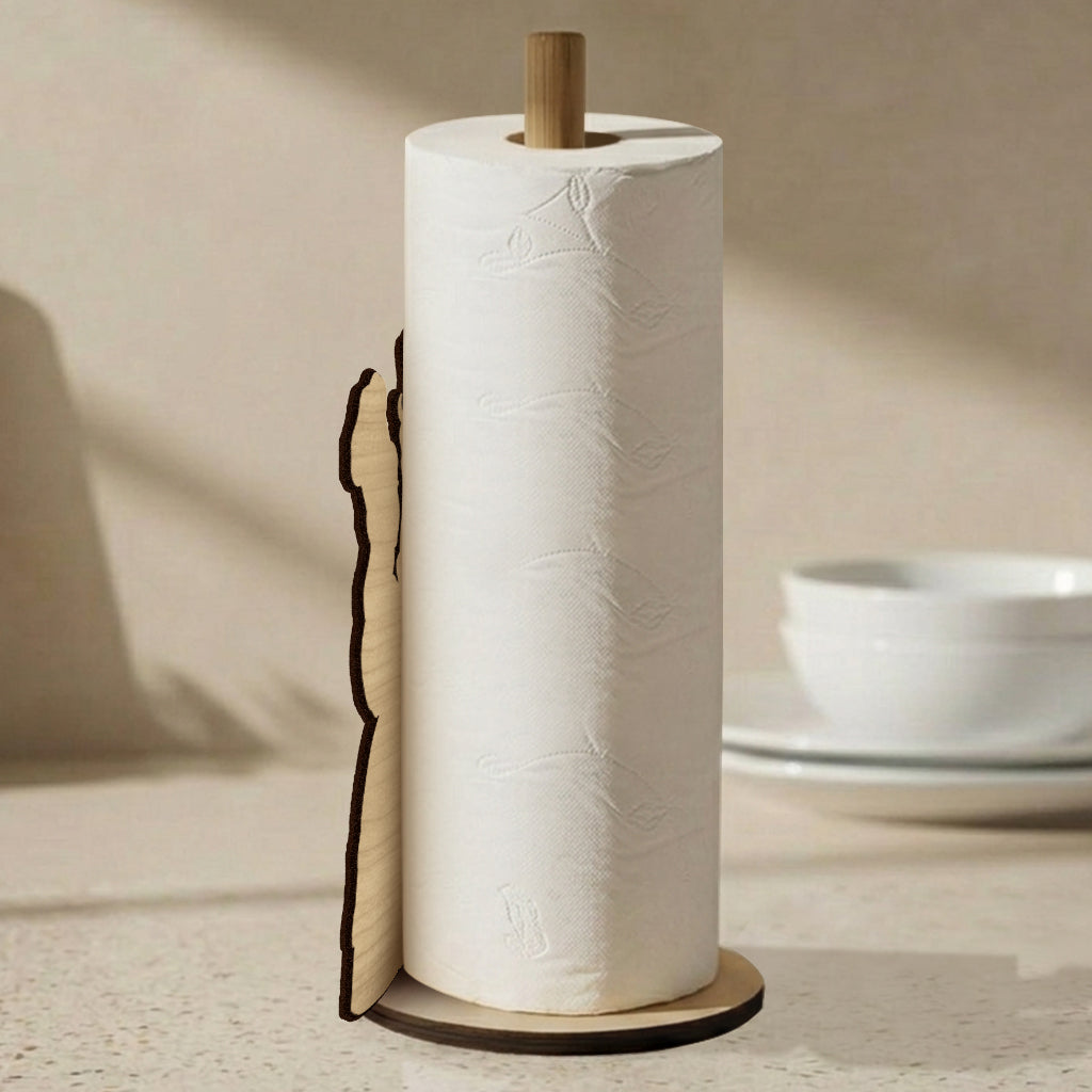 Personalized Beauty and the Beast Paper Towel Stand for Couples Gift Paper Towel Stand GradoCreations