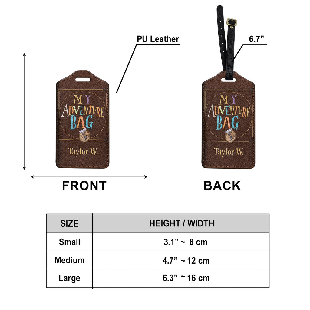 Personalized Up Movie Theme Passport Holder & Luggage Tag Set for Couples Passport Holder & Luggage Tag Set GradoCreations