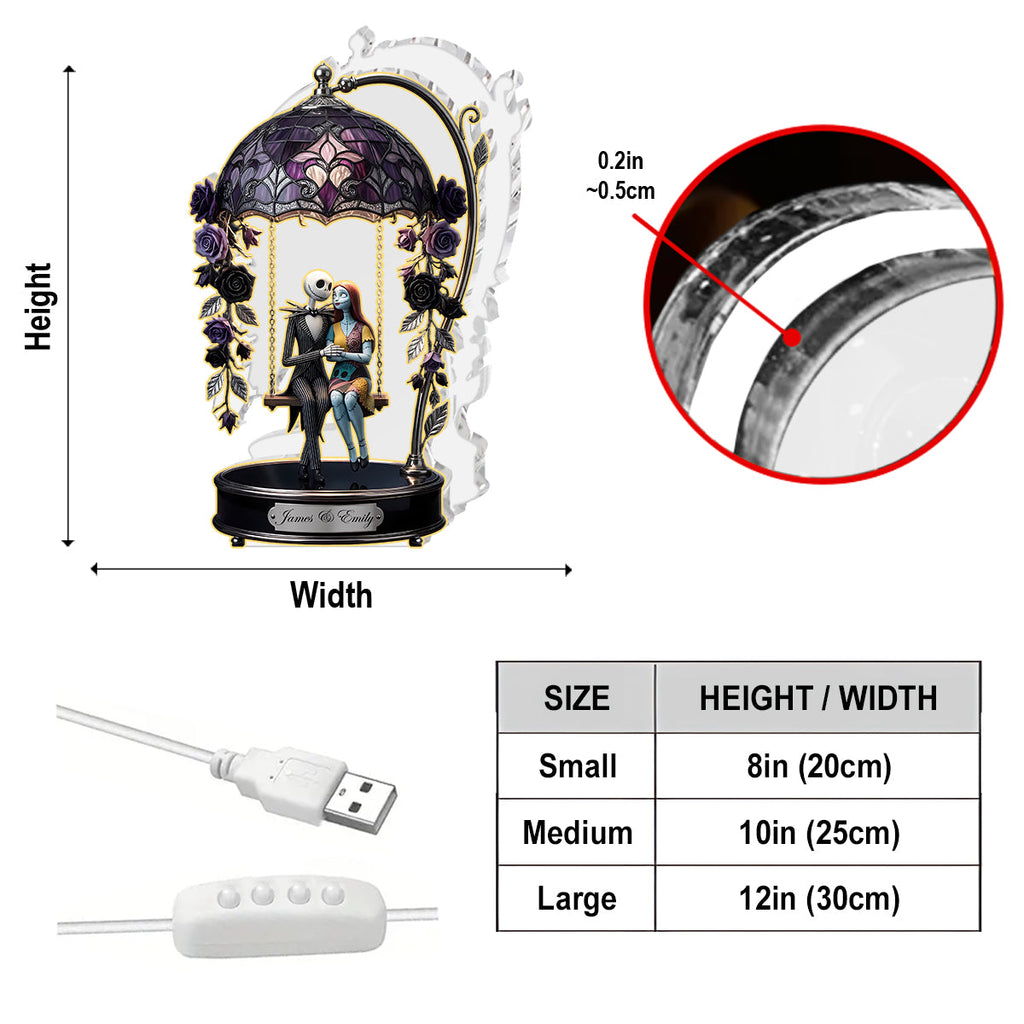 Personalized Acrylic LED Night Light Custom Design Gift Acrylic LED Night Light GradoCreations