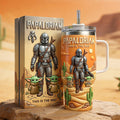 Personalized Galaxy Tumbler with Handle Gift for Dad Tumbler With Handle GradoCreations