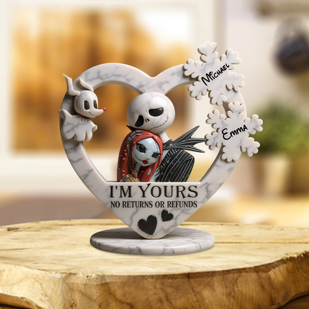 Personalized Nightmare Before Christmas Acrylic Plaque Unique Gift Custom Shaped Acrylic Plaque GradoCreations