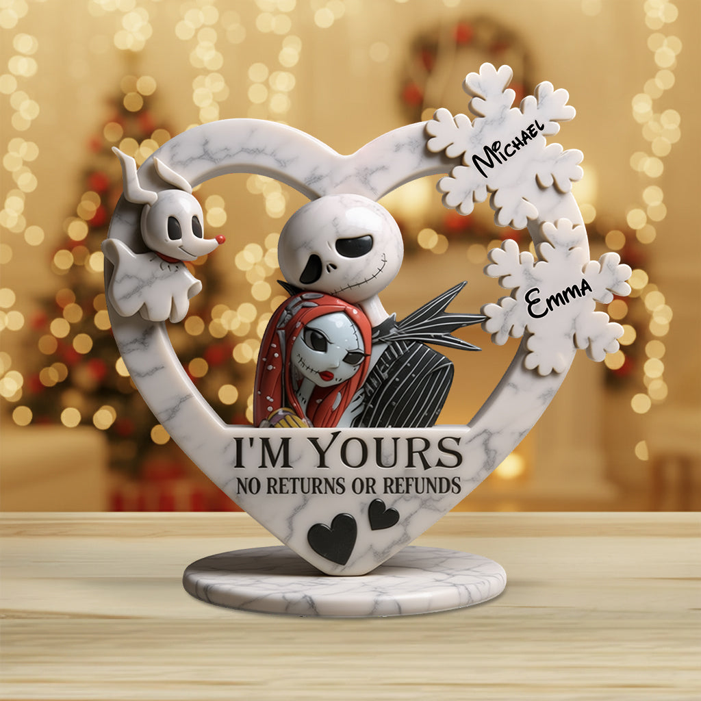 Personalized Nightmare Before Christmas Acrylic Plaque Unique Gift Custom Shaped Acrylic Plaque GradoCreations
