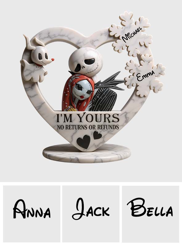 Personalized Nightmare Before Christmas Acrylic Plaque Unique Gift Custom Shaped Acrylic Plaque GradoCreations