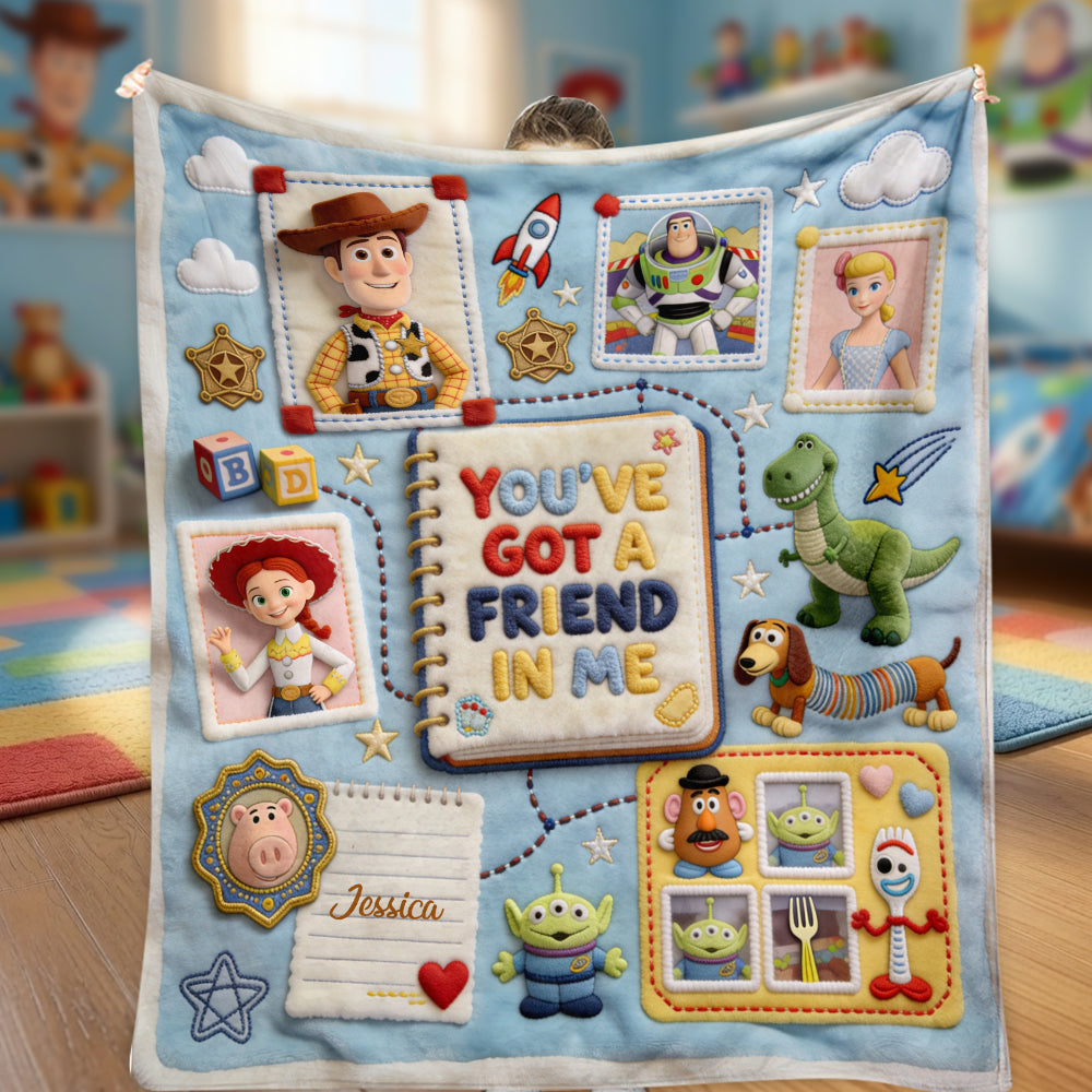Personalized Kids Blanket You've Got A Friend In Me Gift Blanket GradoCreations
