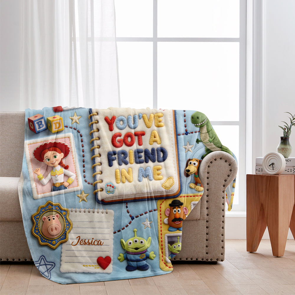 Personalized Kids Blanket You've Got A Friend In Me Gift Blanket GradoCreations