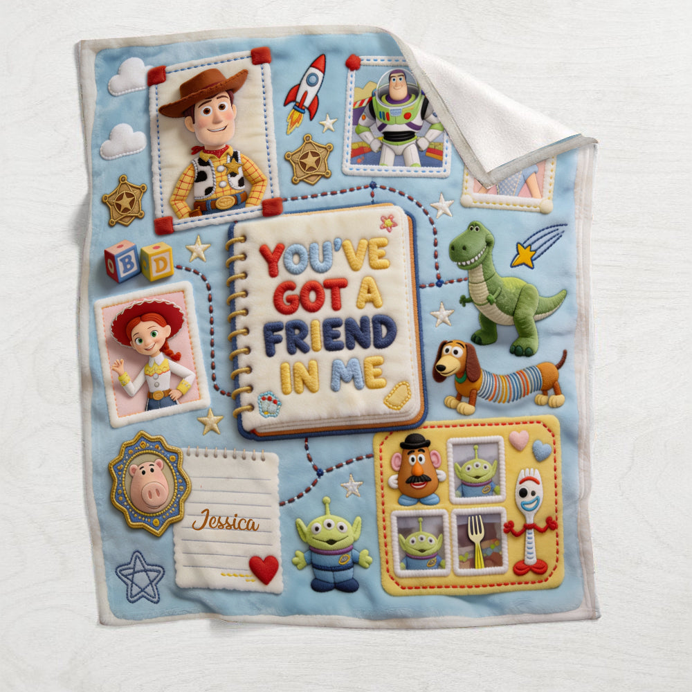 Personalized Kids Blanket You've Got A Friend In Me Gift Blanket GradoCreations