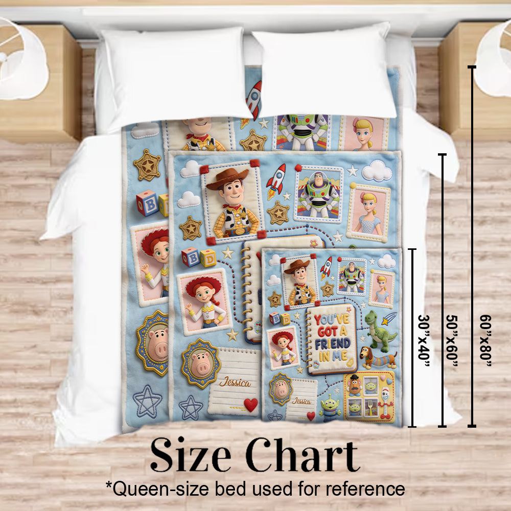 Personalized Kids Blanket You've Got A Friend In Me Gift Blanket GradoCreations