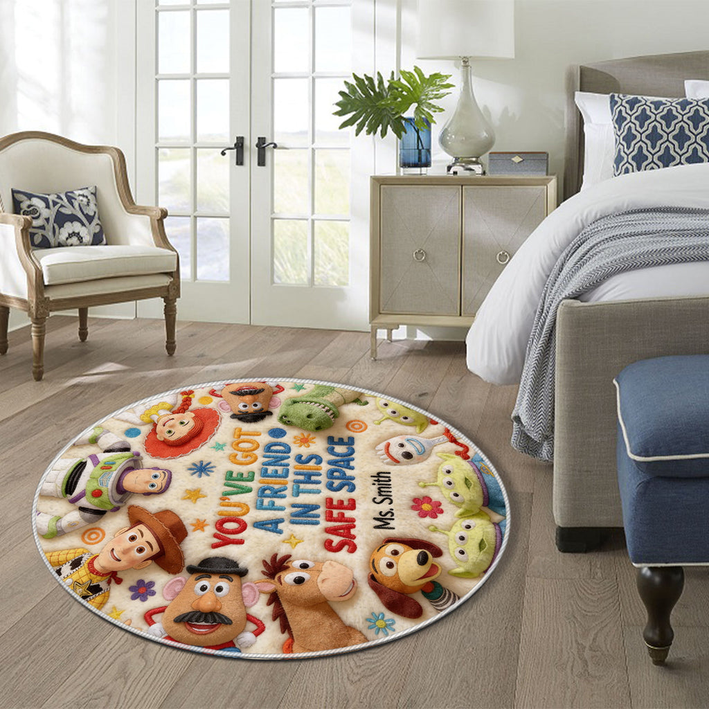 Personalized Non-Slip Tufted Rug with Teacher Design Gift Non-Slip Tufted Rug GradoCreations