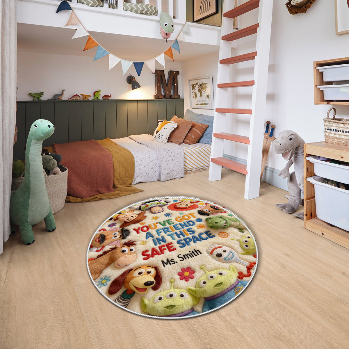 Personalized Non-Slip Tufted Rug with Teacher Design Gift Non-Slip Tufted Rug GradoCreations