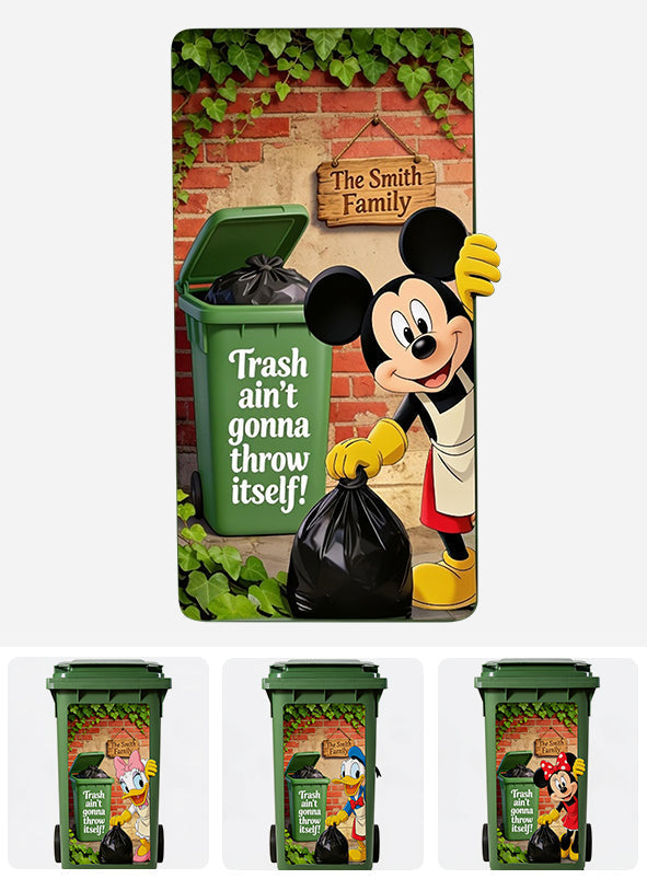 Personalized Disney Mouse Trash Bin Decal for Home Wall Decal GradoCreations