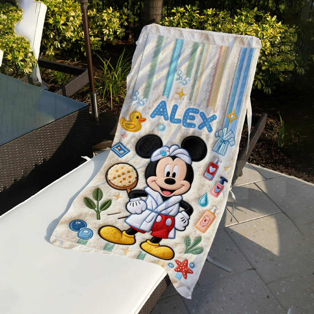 Personalized Quick-dry Beach Towel Custom Name Summer Gift Beach Towel GradoCreations