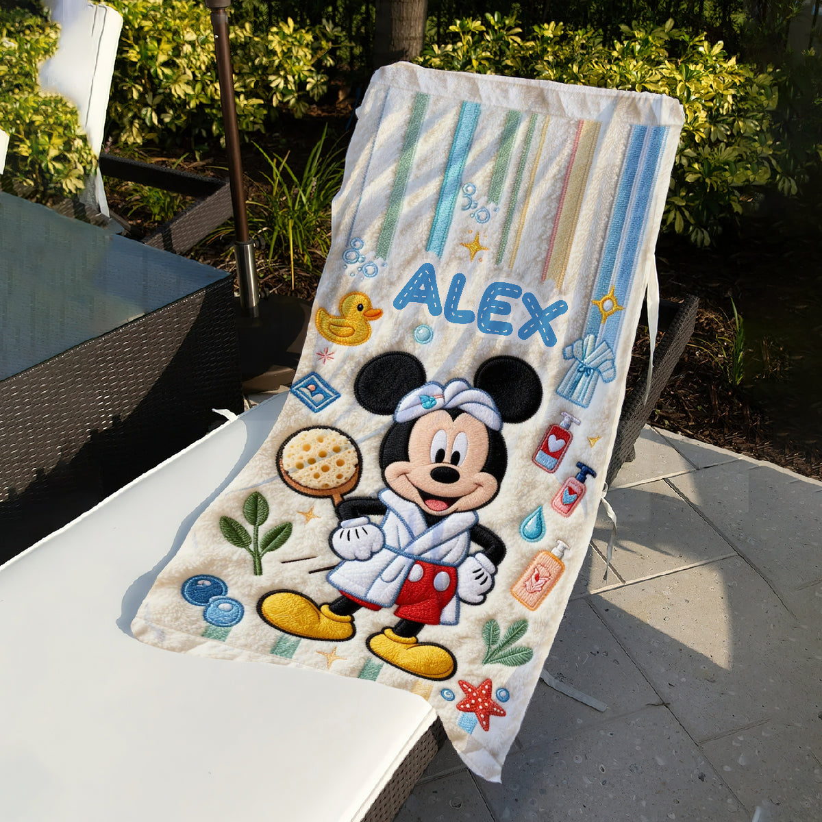 Personalized Quick-dry Beach Towel Custom Name Summer Gift Beach Towel GradoCreations
