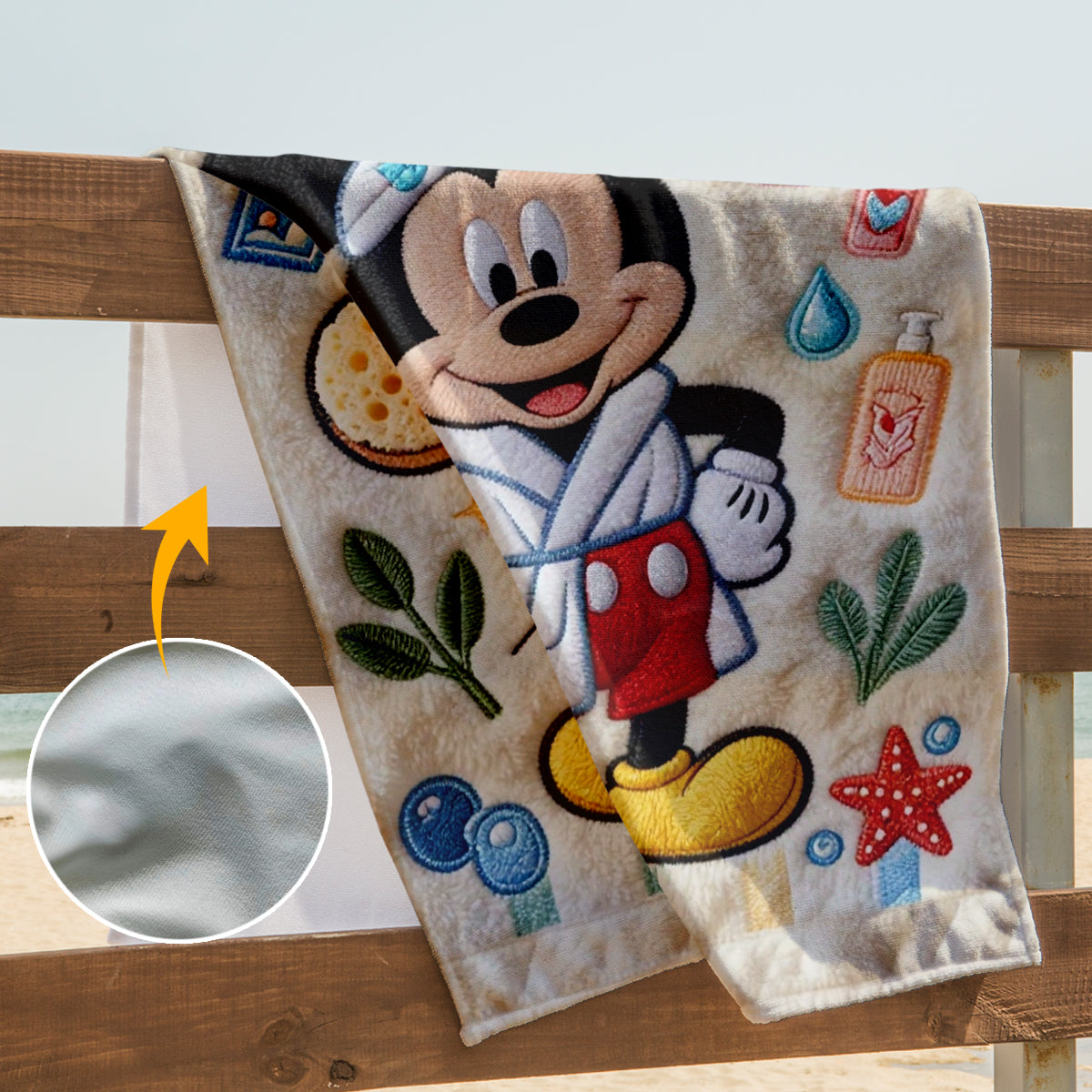 Personalized Quick-dry Beach Towel Custom Name Summer Gift Beach Towel GradoCreations