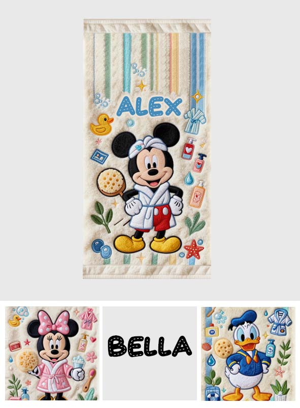 Personalized Quick-dry Beach Towel Custom Name Summer Gift Beach Towel GradoCreations