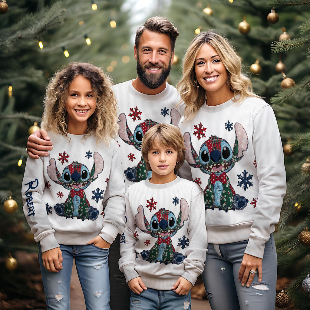Personalized Ohana Ugly Sweater Custom Name Holiday Gift Ugly Sweater GradoCreations