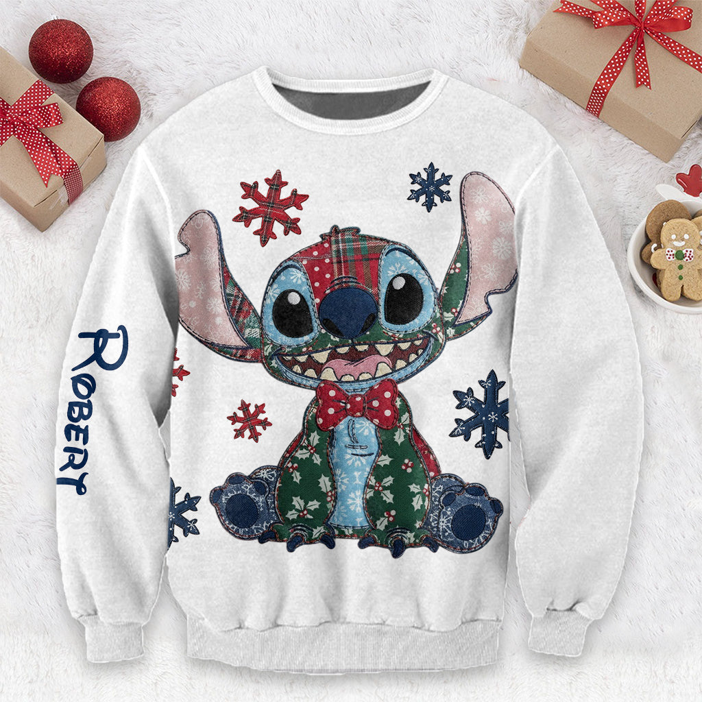 Personalized Ohana Ugly Sweater Custom Name Holiday Gift Ugly Sweater GradoCreations