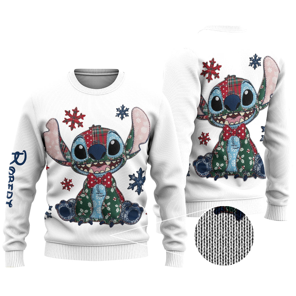 Personalized Ohana Ugly Sweater Custom Name Holiday Gift Ugly Sweater GradoCreations