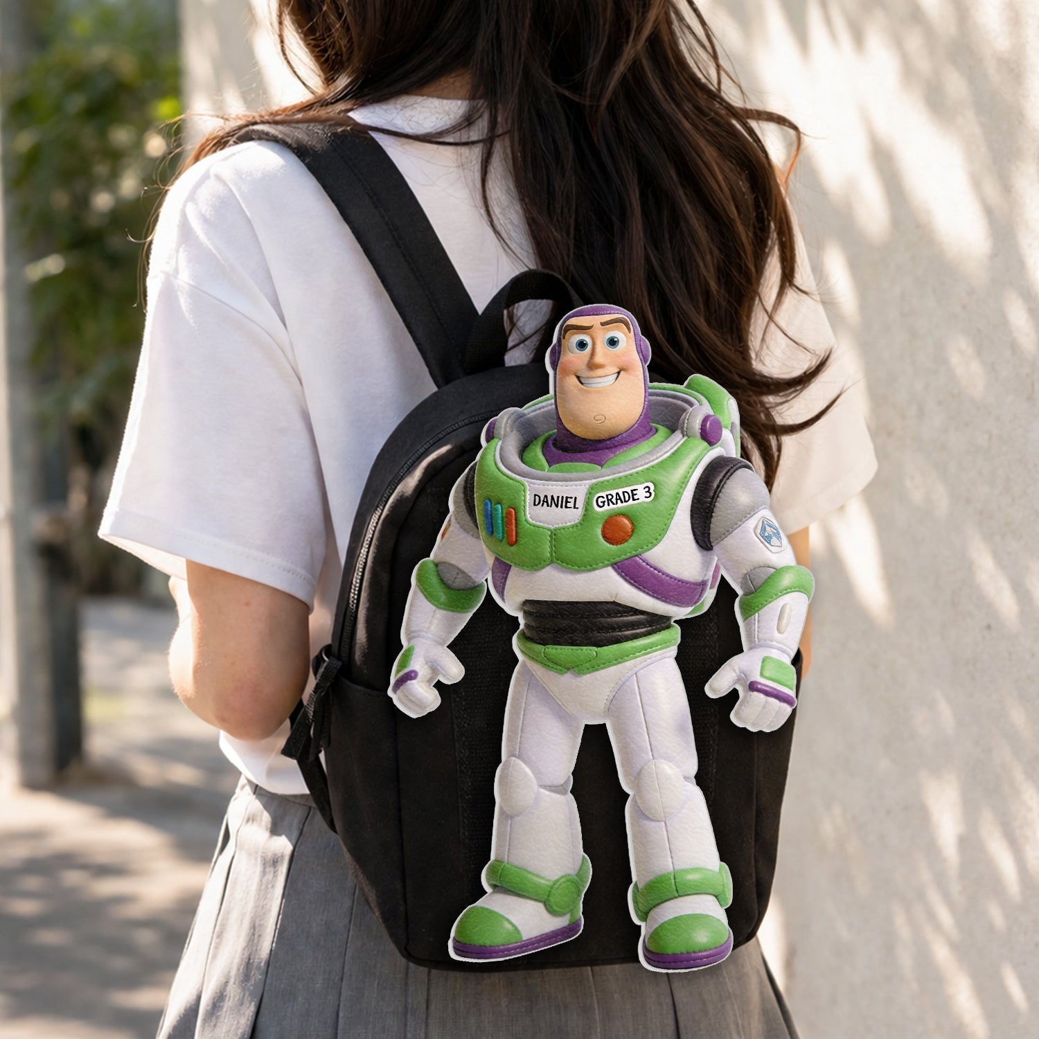 Personalized Changeable Leather Patch Backpack for Kids Changeable Leather Patch Backpack GradoCreations