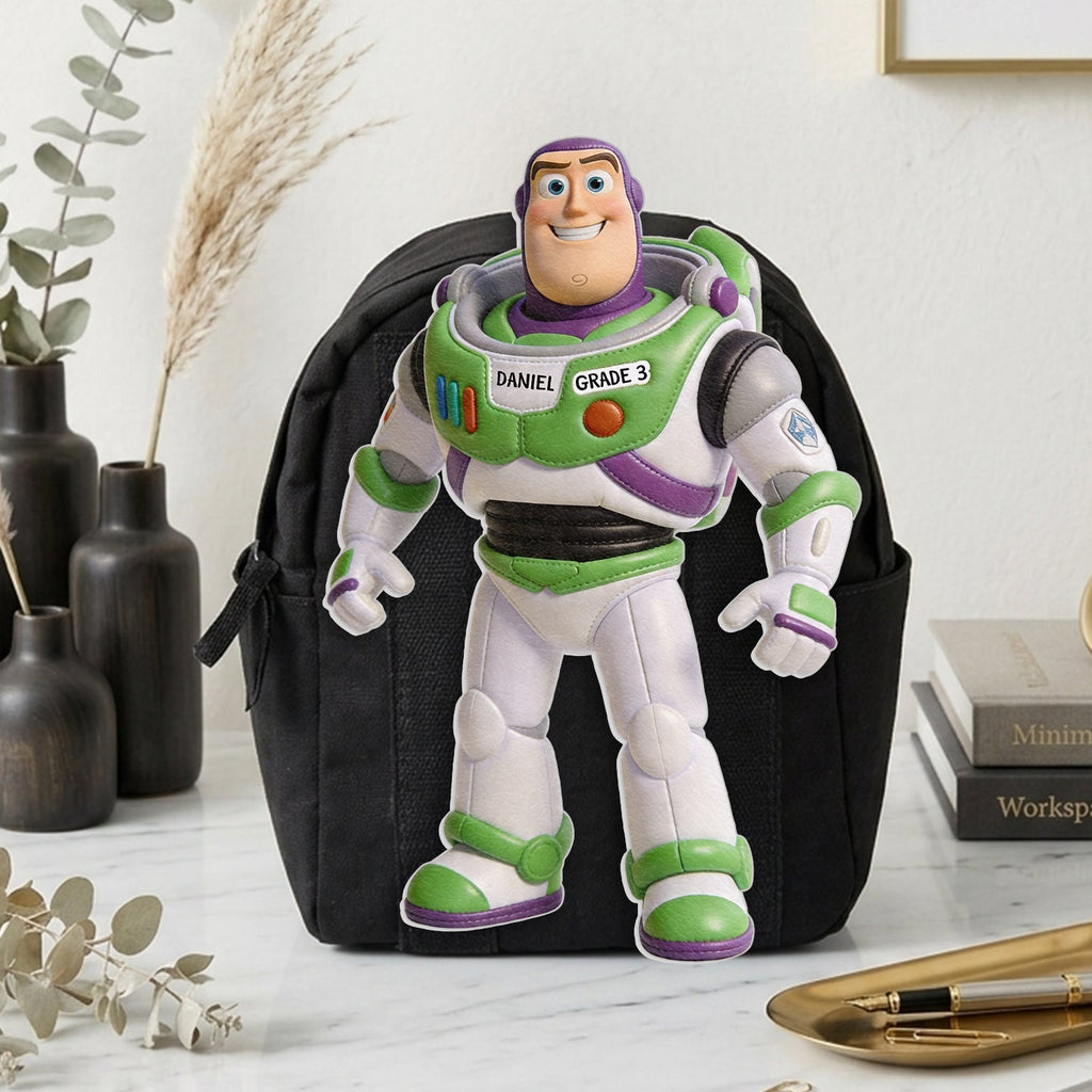 Personalized Changeable Leather Patch Backpack for Kids Changeable Leather Patch Backpack GradoCreations
