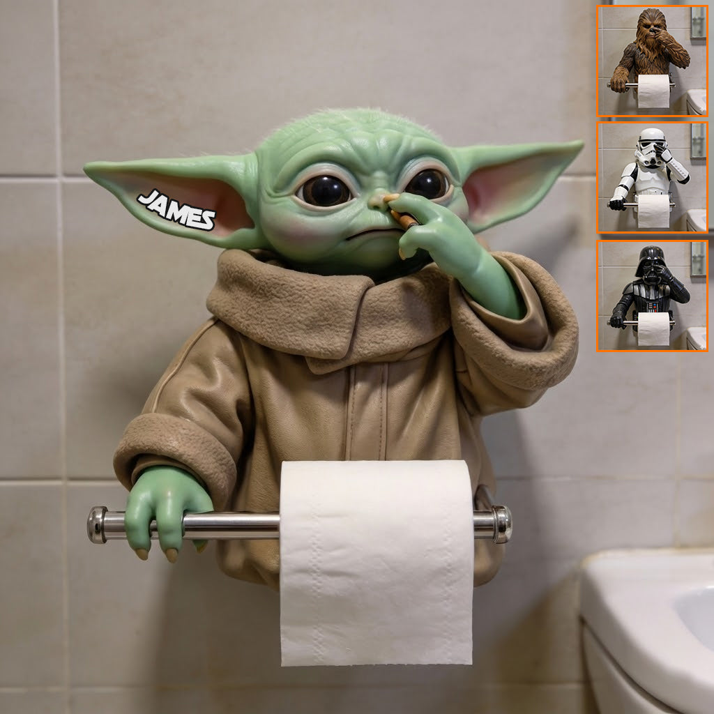 Personalized The Force Toilet Paper Holder Gift for Star Wars Fans Toilet Paper Holder GradoCreations