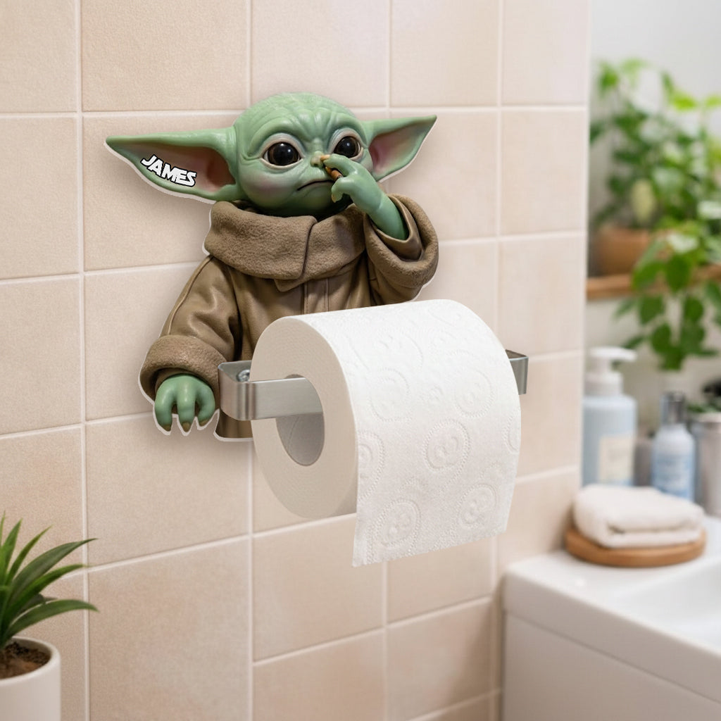 Personalized The Force Toilet Paper Holder Gift for Star Wars Fans Toilet Paper Holder GradoCreations