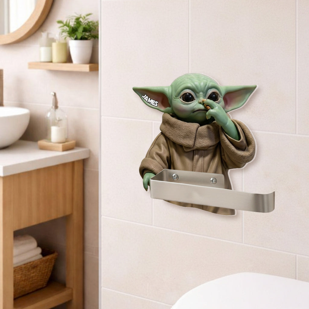 Personalized The Force Toilet Paper Holder Gift for Star Wars Fans Toilet Paper Holder GradoCreations