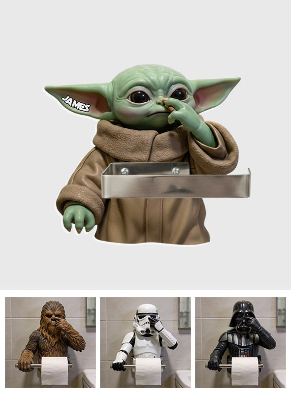 Personalized The Force Toilet Paper Holder Gift for Star Wars Fans Toilet Paper Holder GradoCreations
