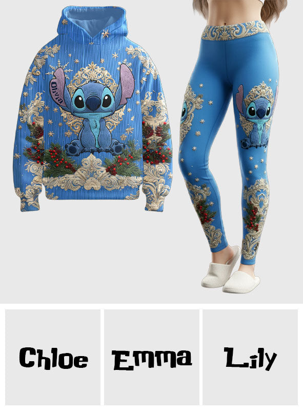 Personalized Ohana Hoodie and Leggings Set for Christmas Hoodie & Leggings GradoCreations