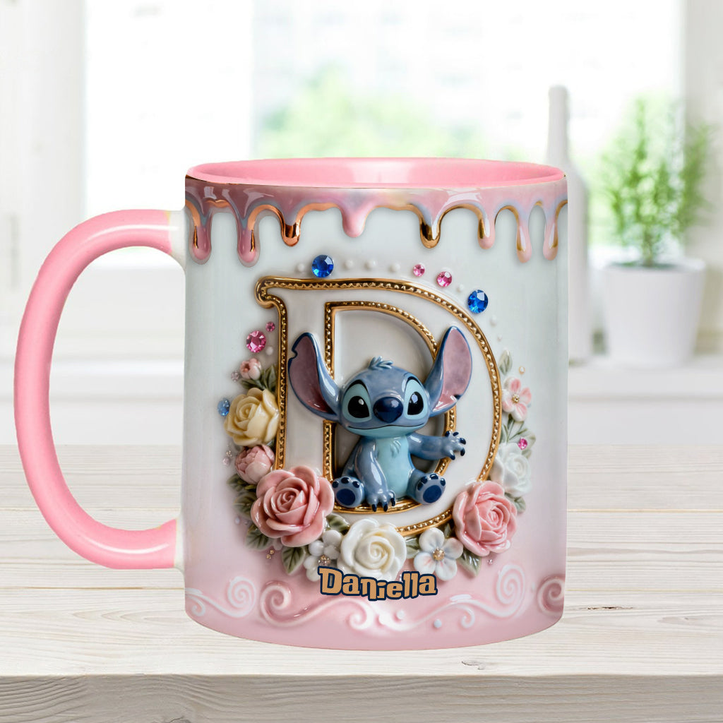 Personalized Ohana Accent Mug & Coaster for Blue Monster Lover Accent Mug & Coaster GradoCreations