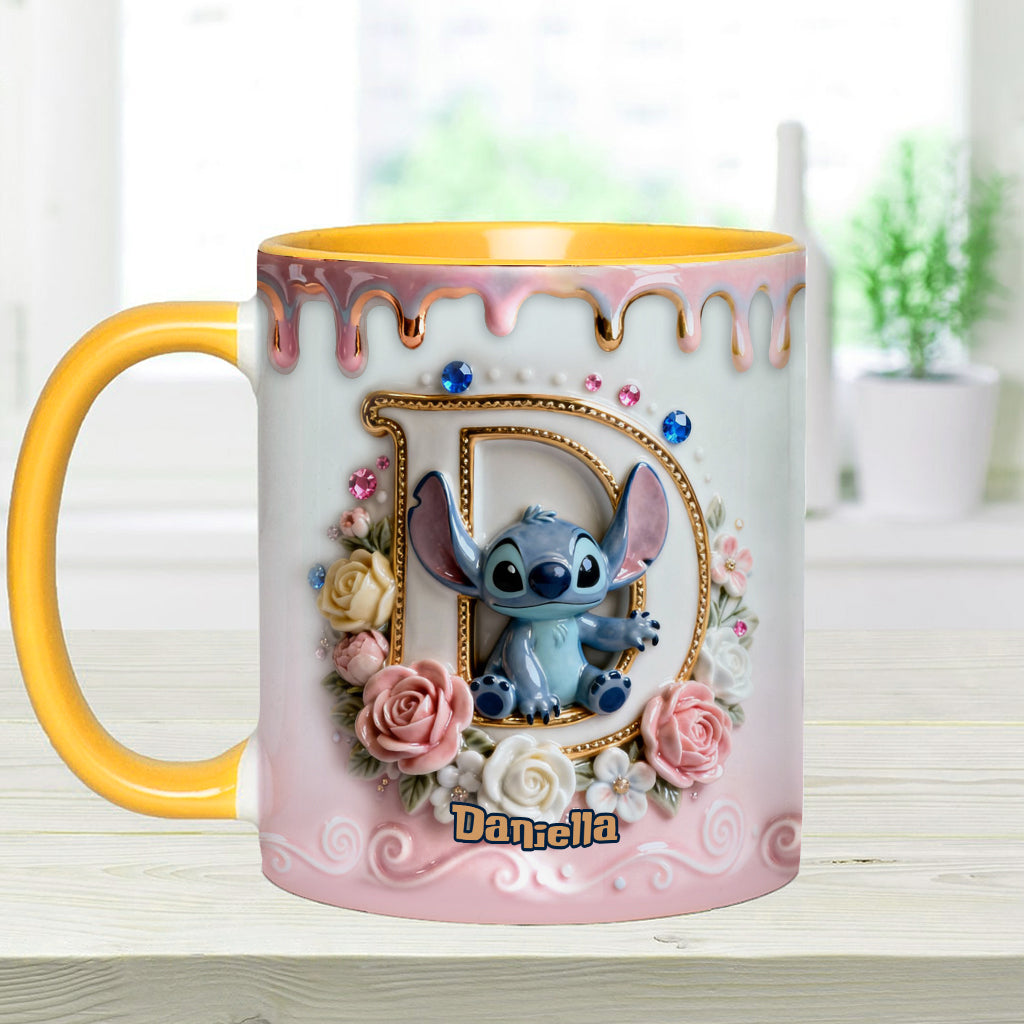 Personalized Ohana Accent Mug & Coaster for Blue Monster Lover Accent Mug & Coaster GradoCreations