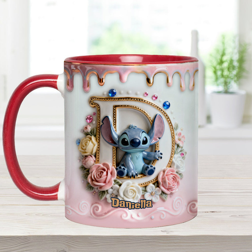 Personalized Ohana Accent Mug & Coaster for Blue Monster Lover Accent Mug & Coaster GradoCreations
