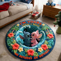 Personalized Non-Slip Tufted Rug Custom Name Ohana Gift Non-Slip Tufted Rug GradoCreations