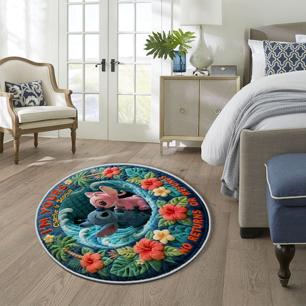 Personalized Non-Slip Tufted Rug Custom Name Ohana Gift Non-Slip Tufted Rug GradoCreations