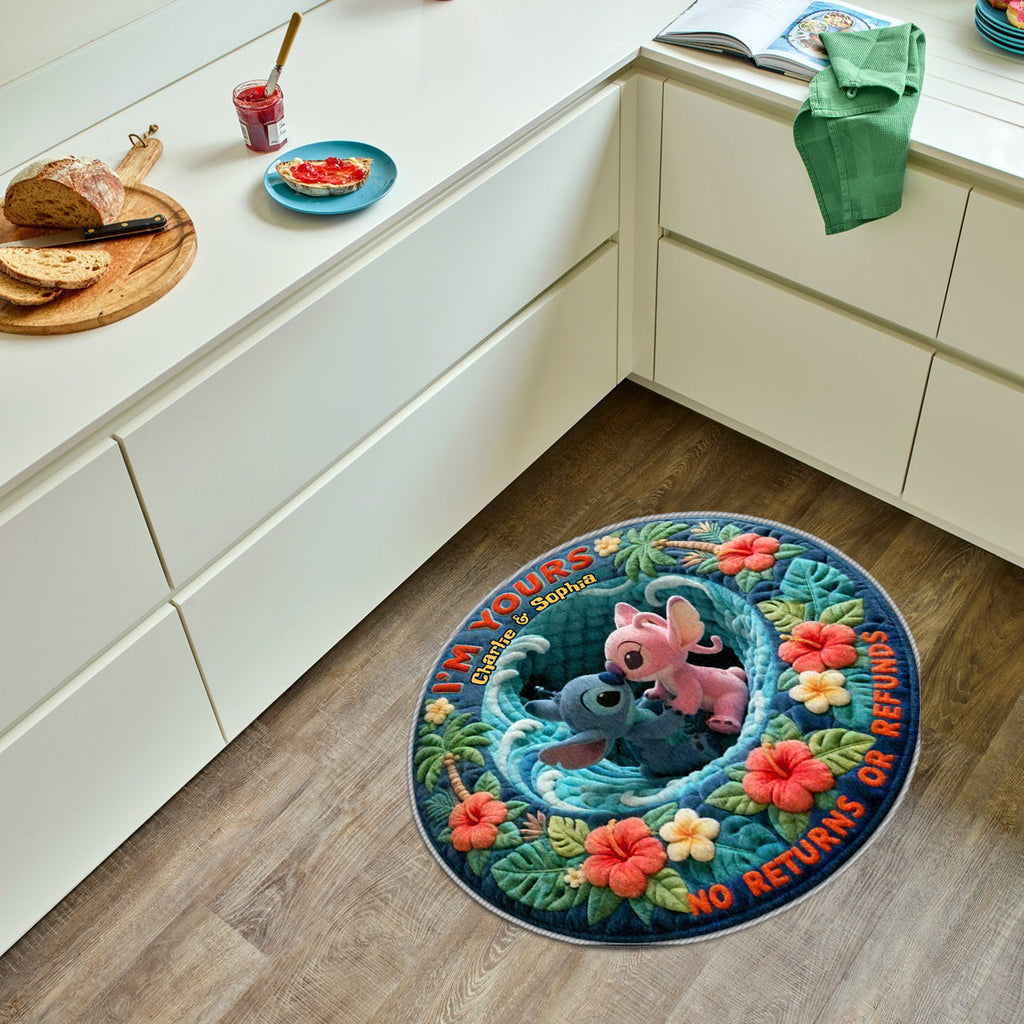 Personalized Non-Slip Tufted Rug Custom Name Ohana Gift Non-Slip Tufted Rug GradoCreations
