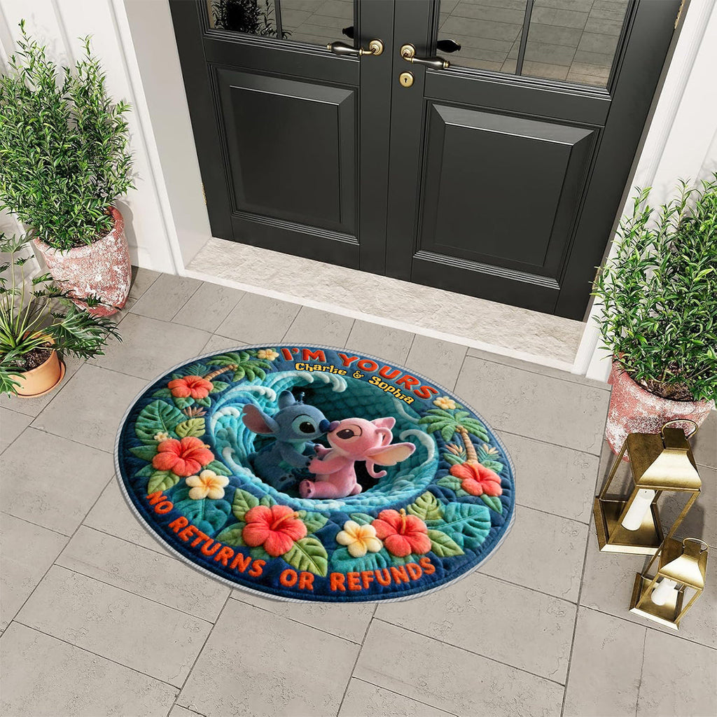 Personalized Non-Slip Tufted Rug Custom Name Ohana Gift Non-Slip Tufted Rug GradoCreations