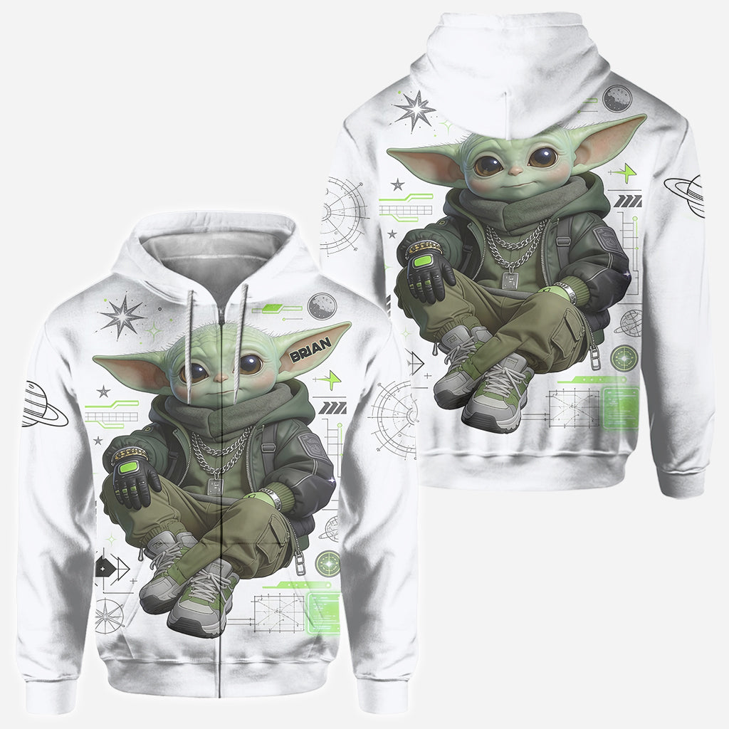 Personalized Cool Green Alien All Over Shirt Unique Gift All Over Shirt GradoCreations
