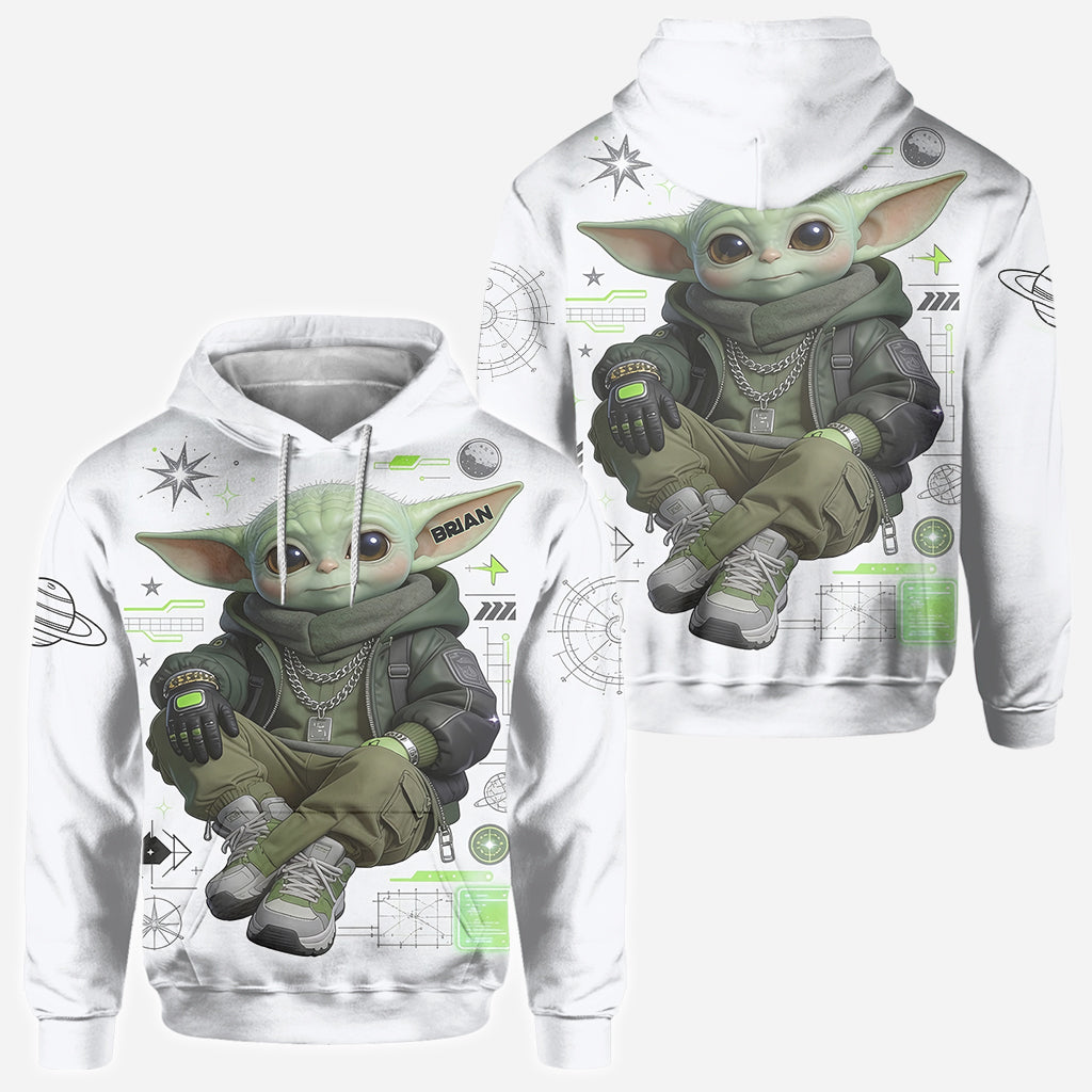 Personalized Cool Green Alien All Over Shirt Unique Gift All Over Shirt GradoCreations