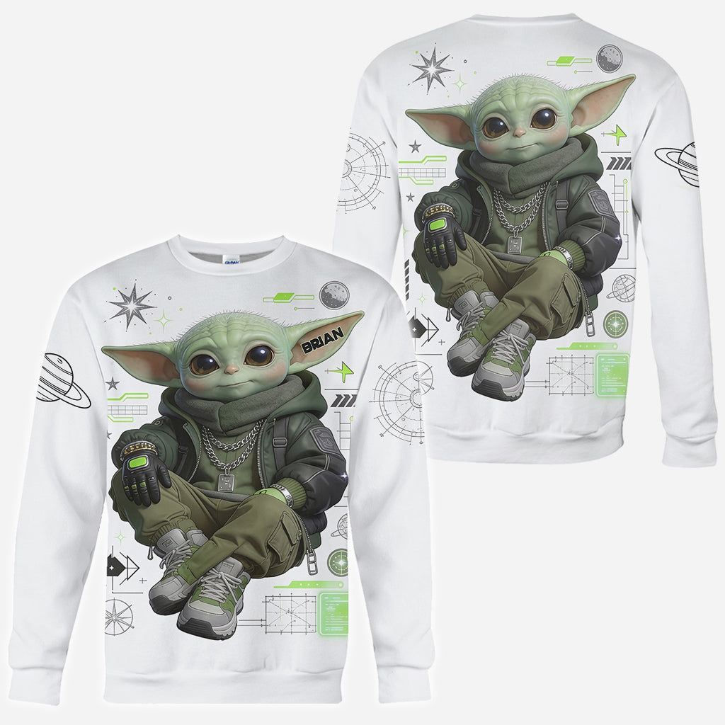 Personalized Cool Green Alien All Over Shirt Unique Gift All Over Shirt GradoCreations
