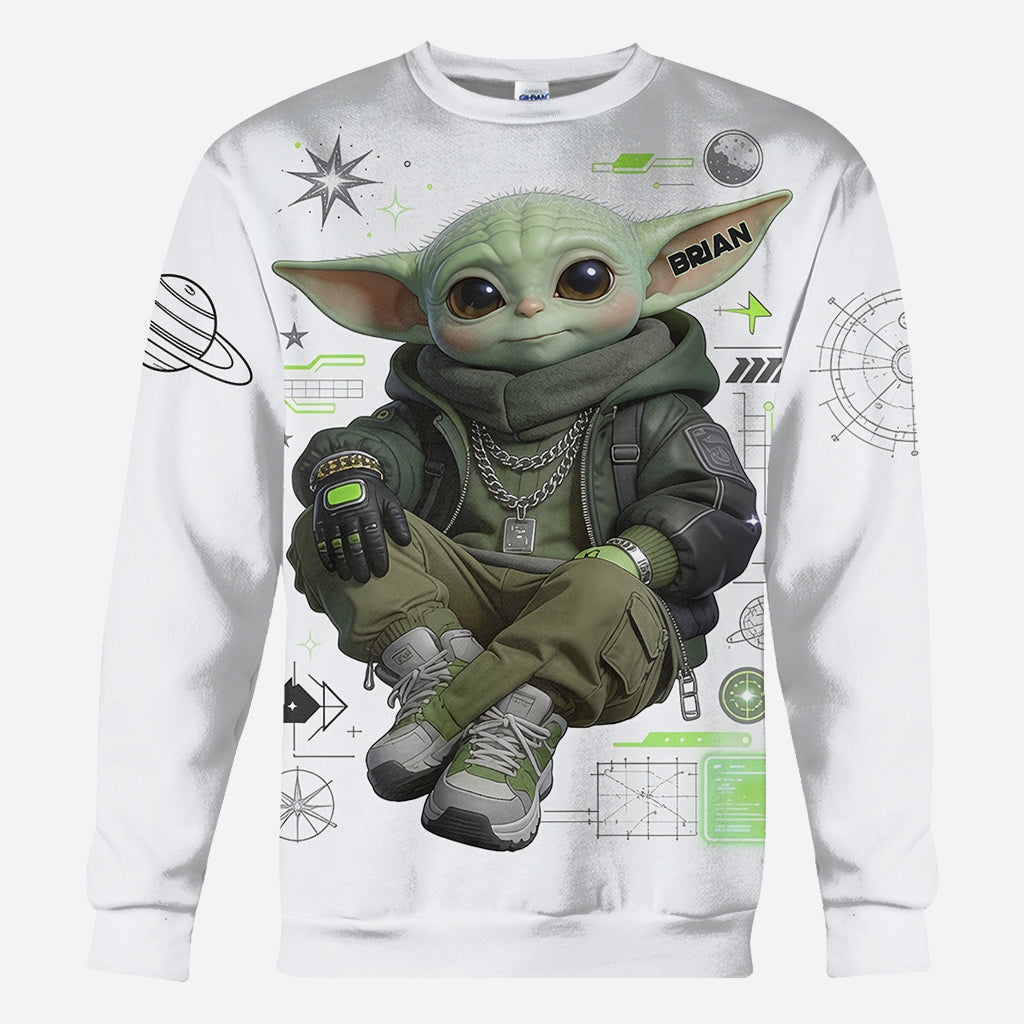 Personalized Cool Green Alien All Over Shirt Unique Gift All Over Shirt GradoCreations