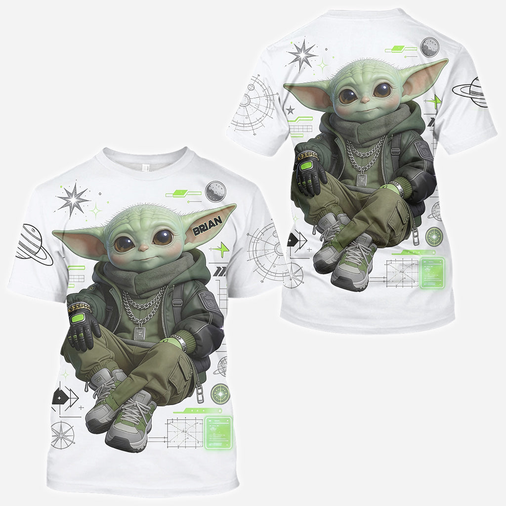 Personalized Cool Green Alien All Over Shirt Unique Gift All Over Shirt GradoCreations