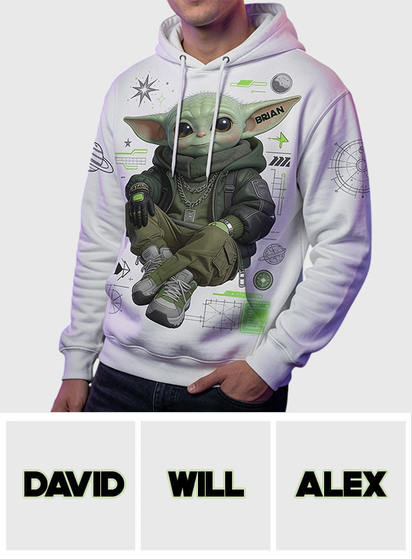 Personalized Cool Green Alien All Over Shirt Unique Gift All Over Shirt GradoCreations